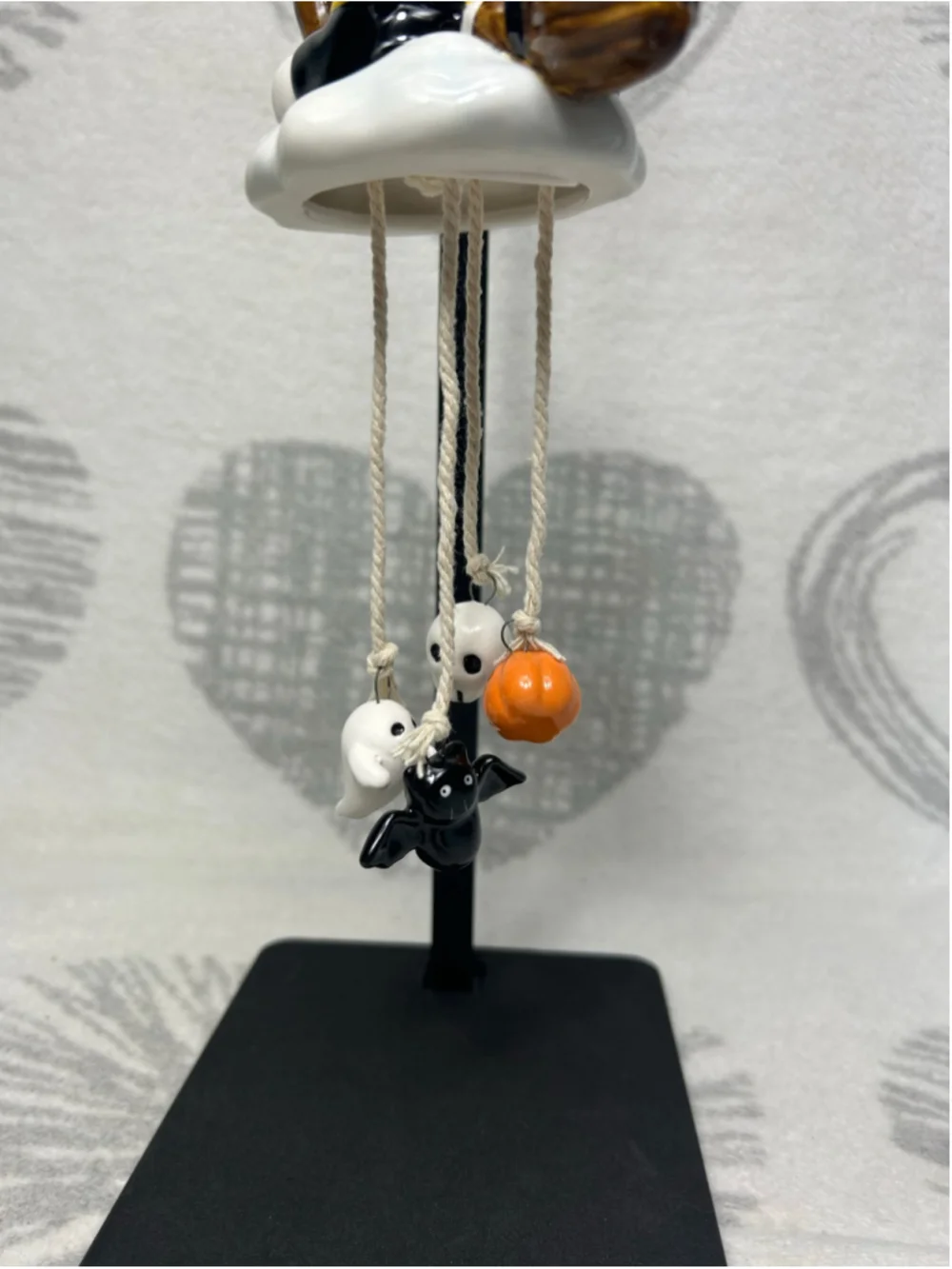Blue Sky Clayworks Hello Kitty Witch Charm Wind Chime, Ceramic